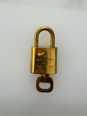 Vintage Louis Vuitton Gold Lock & Key - 316